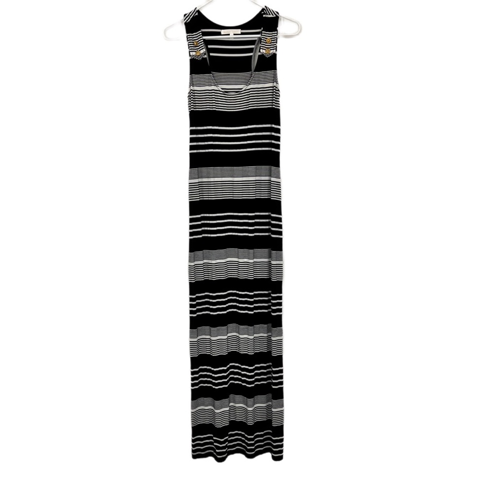 Black & White Stripe Maxi Dress